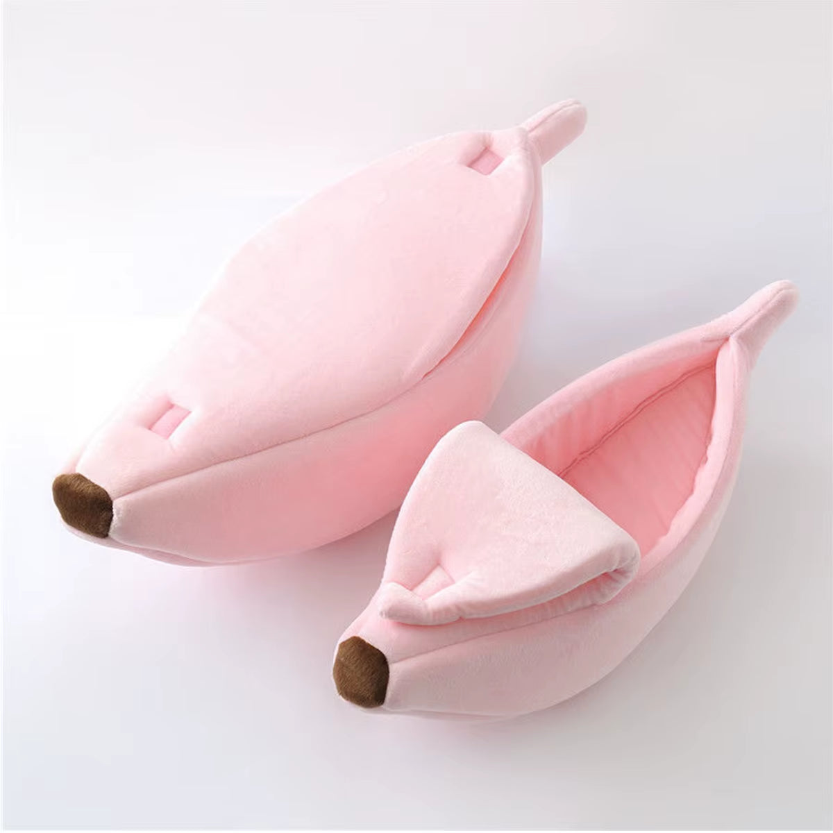 B Low-Price Clearance Pet Banana Bed for Dog Bed Creative Soft Small Bed Cat Nest Cozy for Dog Sofa Cute Pet Bedding Warm
