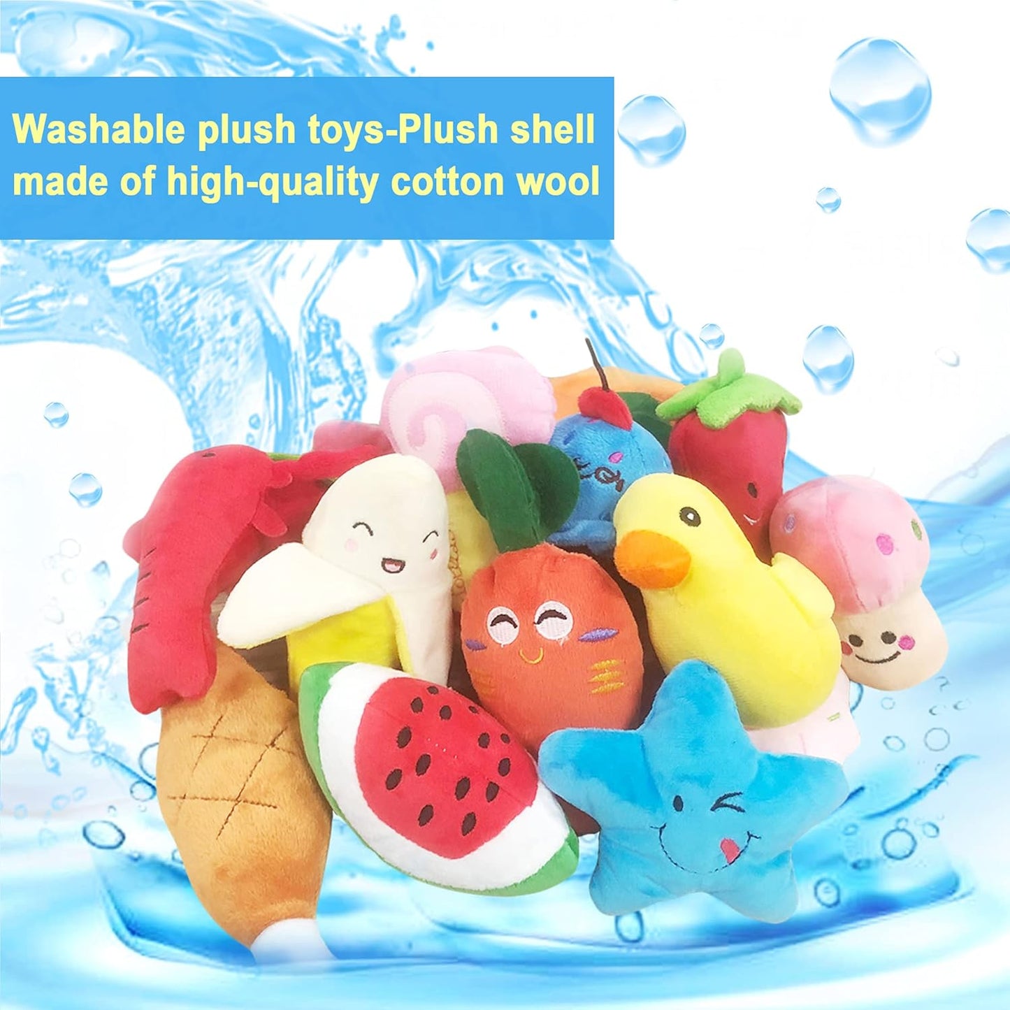 Squeaky Dog Toys, 7 Pack Puppy Toys, Cute Doy Chew Toy for Medium and Small Dogs, Soft Plush Pet Toys with Squeakers2