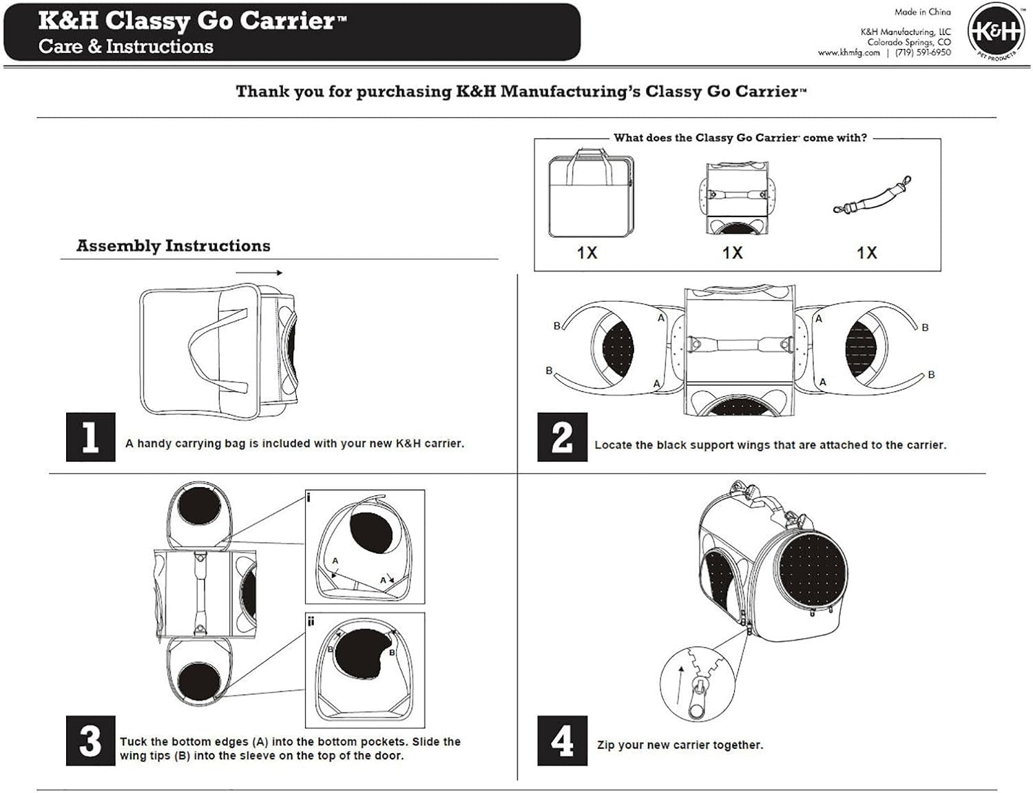 Classy Go Pet Carrier Brown/Lime Green Medium 21" X 10" X 10.5"