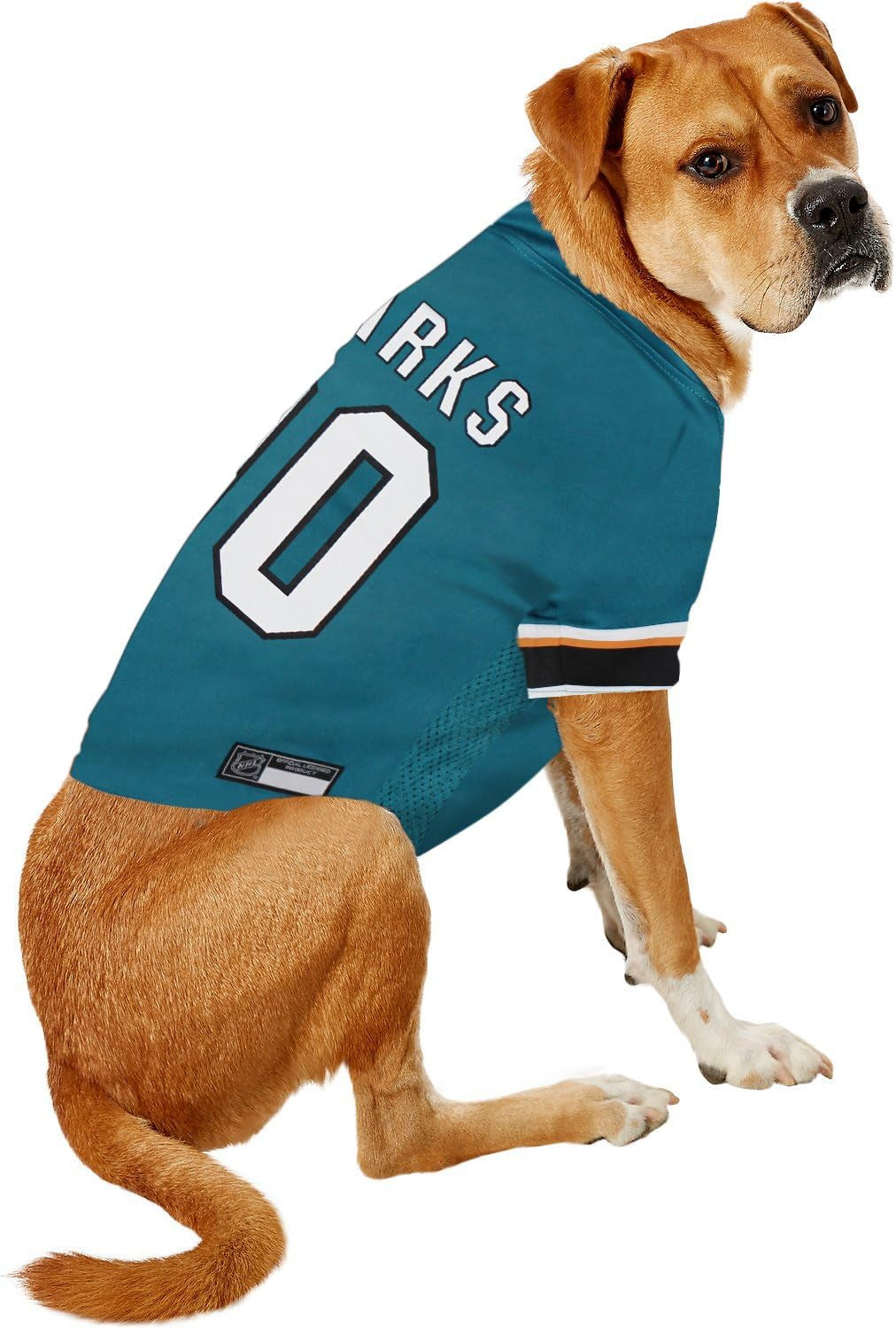 NHL San Jose Sharks Jersey for Dogs & Cats, Medium. - Let Your Pet Be a Real NHL Fan!