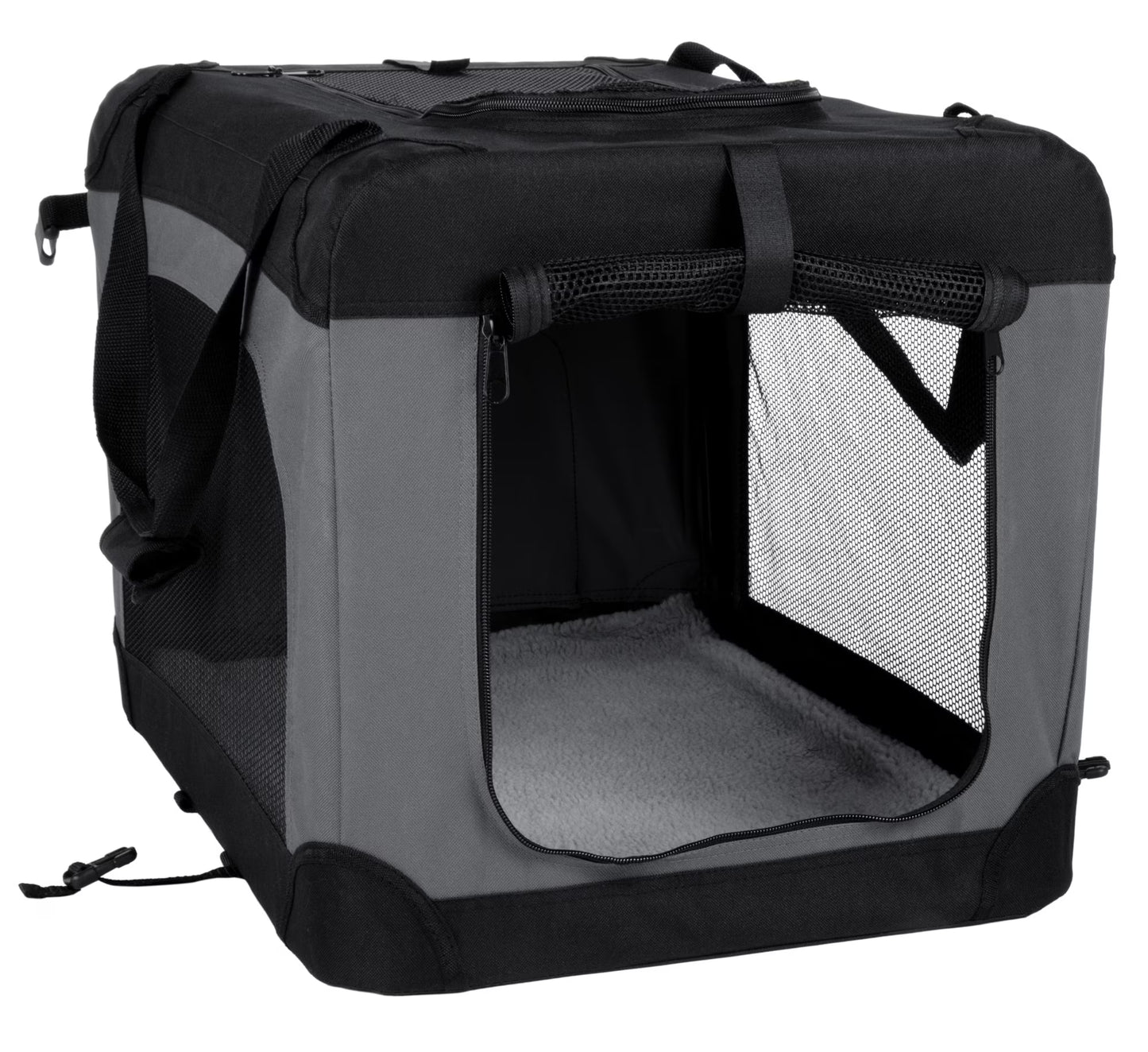 ® Pet Products Collapsible Pet Crate, Black, Large, 24 Lb Limit