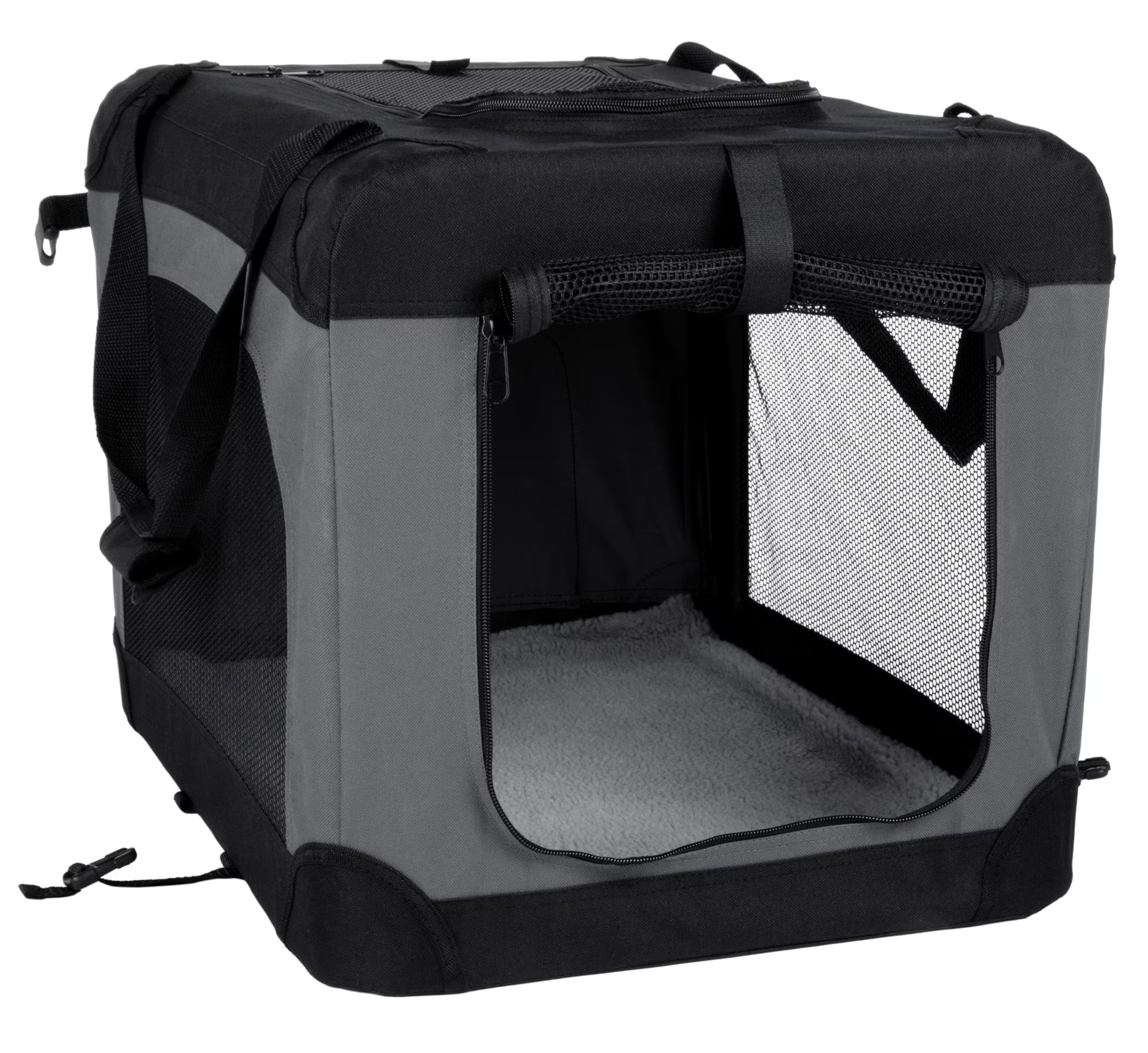 ® Pet Products Collapsible Pet Crate, Black, Large, 24 Lb Limit