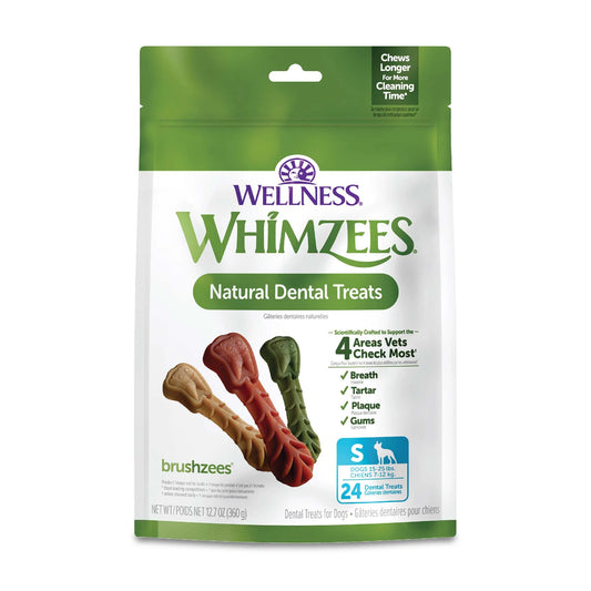 Wellness® ® Brushzees Natural Grain Free Dental Chews for Dogs, Small Breed, 24 Count