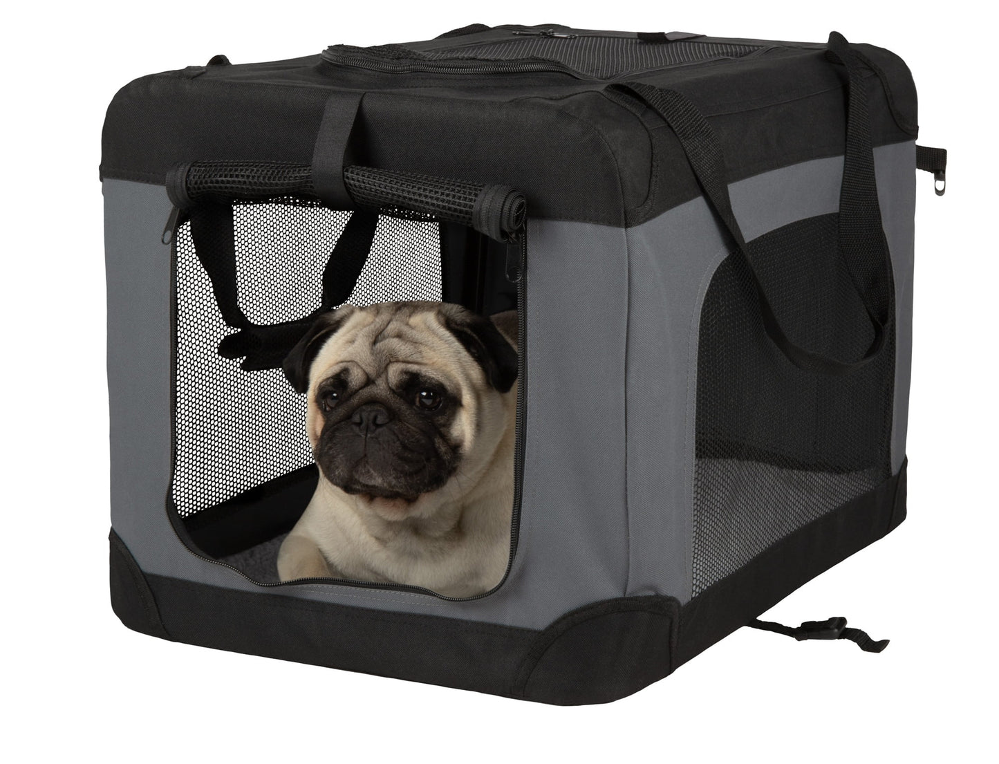 ® Pet Products Collapsible Pet Crate, Black, Large, 24 Lb Limit