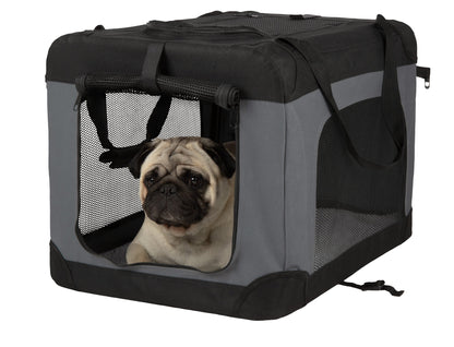 ® Pet Products Collapsible Pet Crate, Black, Large, 24 Lb Limit