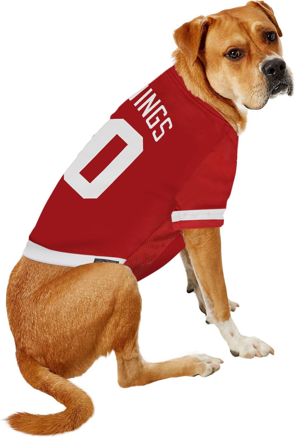 NHL Detroit Red Wings Jersey for Dogs & Cats, X-Small. - Let Your Pet Be a Real NHL Fan!