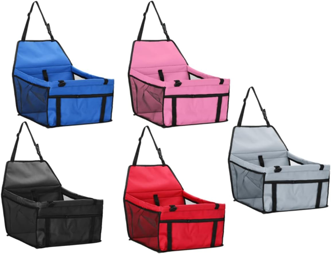 Portable Dog Carrier Travel Bag for Small Dogs with Adjustable Belt and Safety Mesh Design - Black