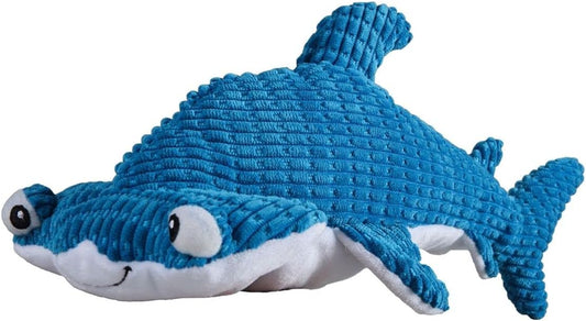 Snuggle Puppy Tender-Tuffs - Large Marine Stuffed Hammerhead Shark Plush Toy for Big Dogs - Puncture Resistant Squeaker