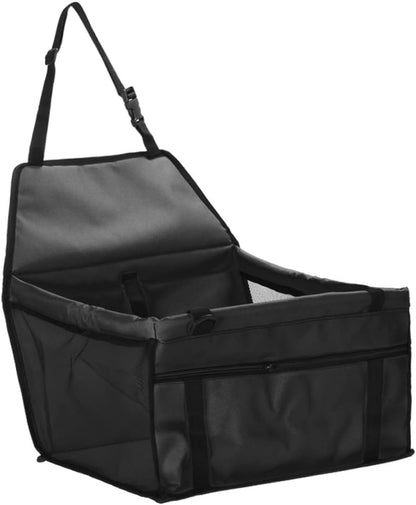 Portable Dog Carrier Travel Bag for Small Dogs with Adjustable Belt and Safety Mesh Design - Black