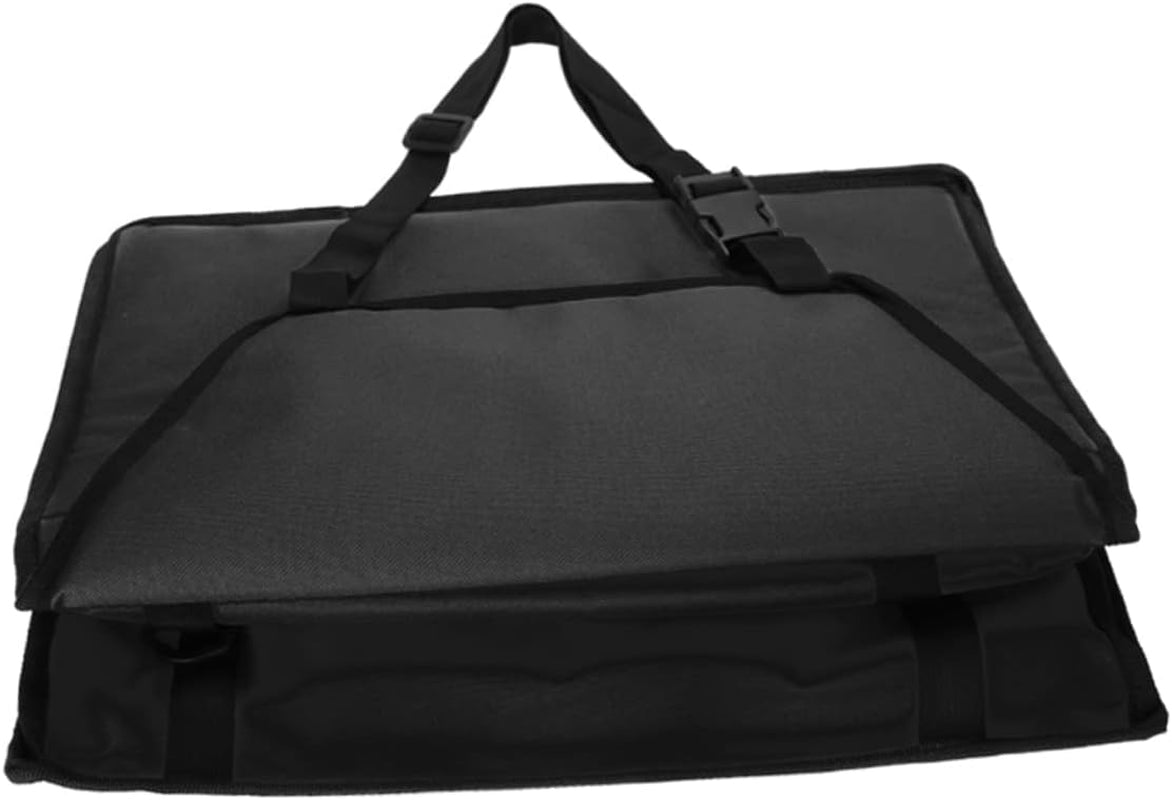 Portable Dog Carrier Travel Bag for Small Dogs with Adjustable Belt and Safety Mesh Design - Black