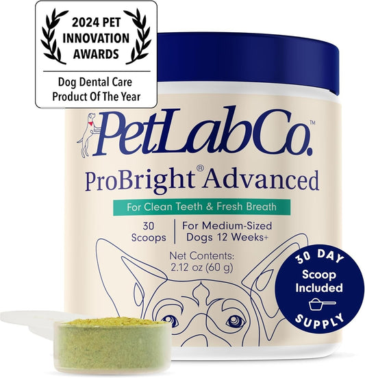 Petlab Co. Probright Dental Powder Dog Breath Freshener Teeth Cleaning Made Easy
