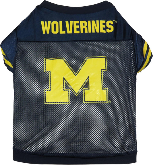 NCAA Michigan Wolverines Football Dog Jersey, Small