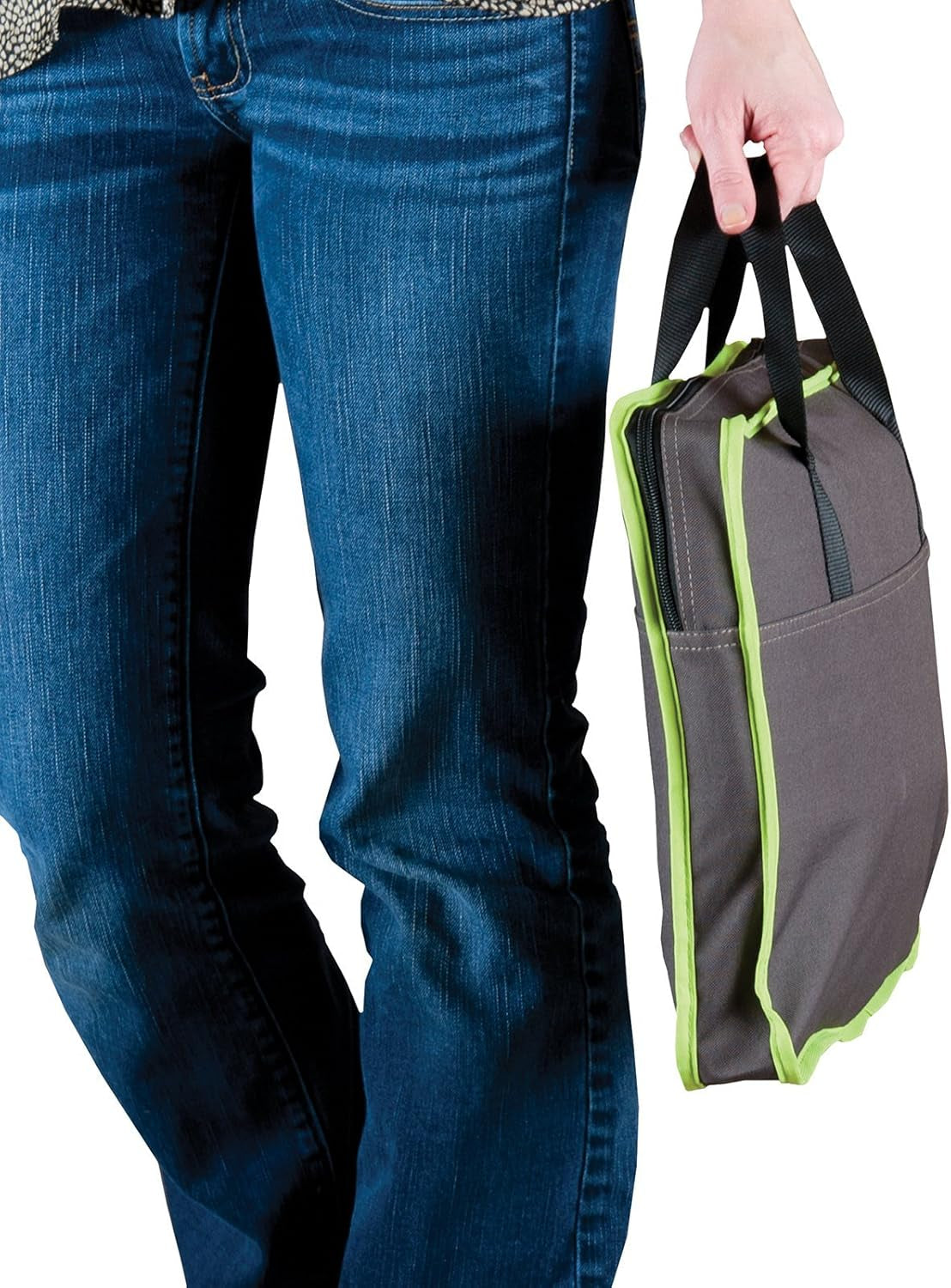 Classy Go Pet Carrier Brown/Lime Green Medium 21" X 10" X 10.5"