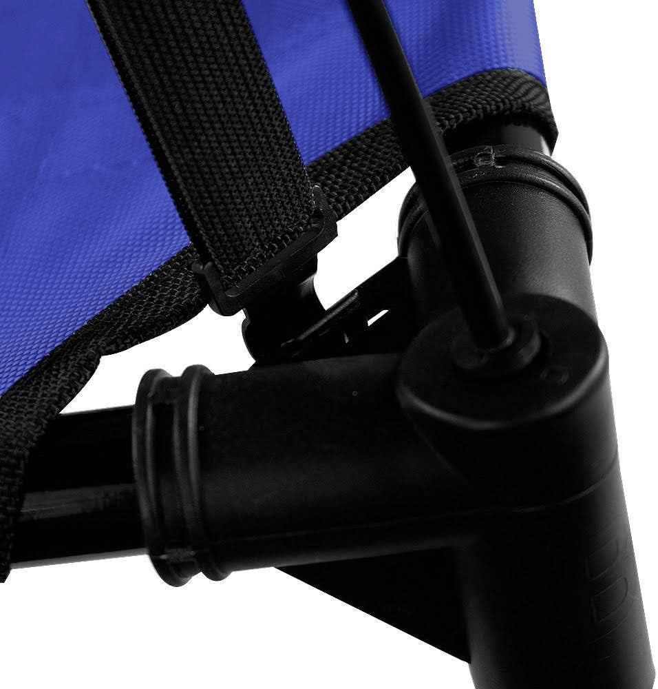 Just Chillin' Elevated Dog Bed. Cool Cot with Removable Canopy Shade. Indoor or Outdoor Pet Use. Lightweight and Portable. Chill in Style on Raised Breathable Mesh Fabric.