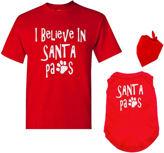 Matching Dog and Owner Outfit -Santa Paws