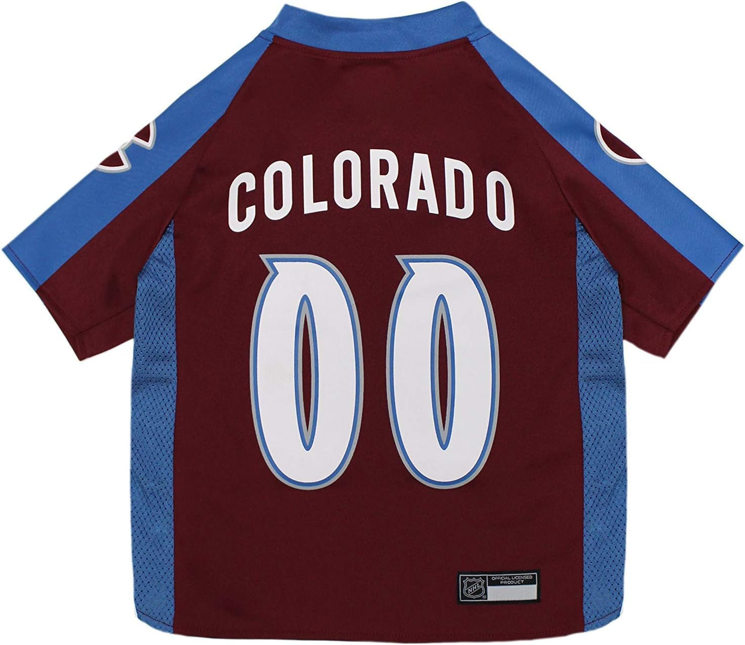 NHL Colorado Avalanche Jersey for Dogs & Cats, Small. - Let Your Pet Be a Real NHL Fan!