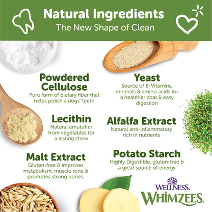 Wellness® ® Brushzees Natural Grain Free Dental Chews for Dogs, Small Breed, 24 Count