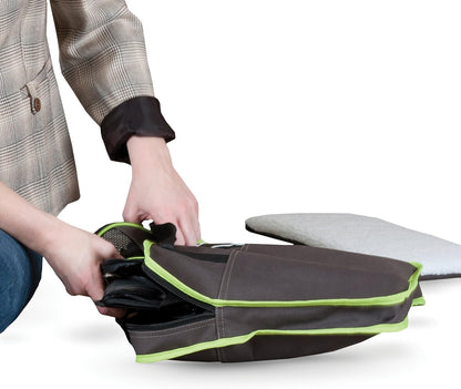 Classy Go Pet Carrier Brown/Lime Green Medium 21" X 10" X 10.5"