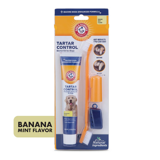 Advanced Oral Care 3 Piece Dog Dental Kit Banana Mint
