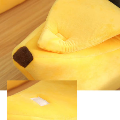 B Low-Price Clearance Pet Banana Bed for Dog Bed Creative Soft Small Bed Cat Nest Cozy for Dog Sofa Cute Pet Bedding Warm