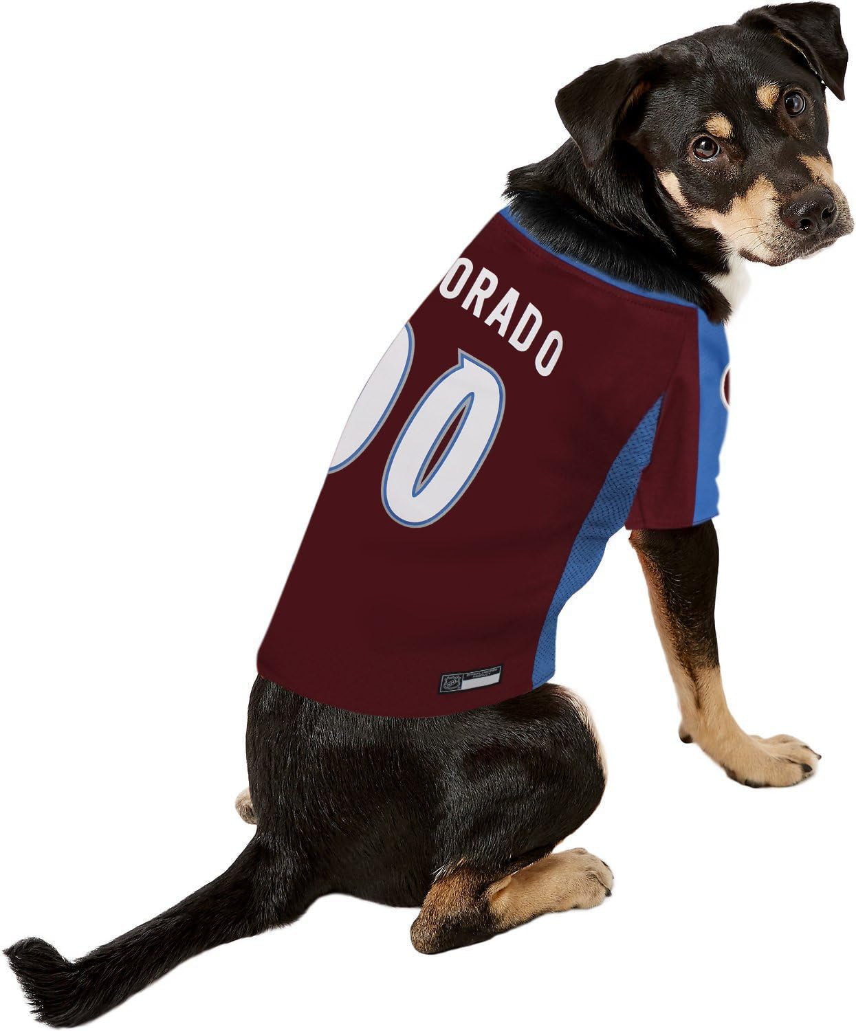 NHL Colorado Avalanche Jersey for Dogs & Cats, Small. - Let Your Pet Be a Real NHL Fan!