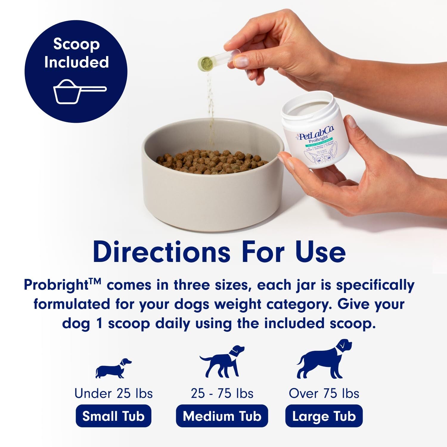 Probright Dog Dental Powder for Small Dogs 30 Scoops Tartar Bad Breath Care