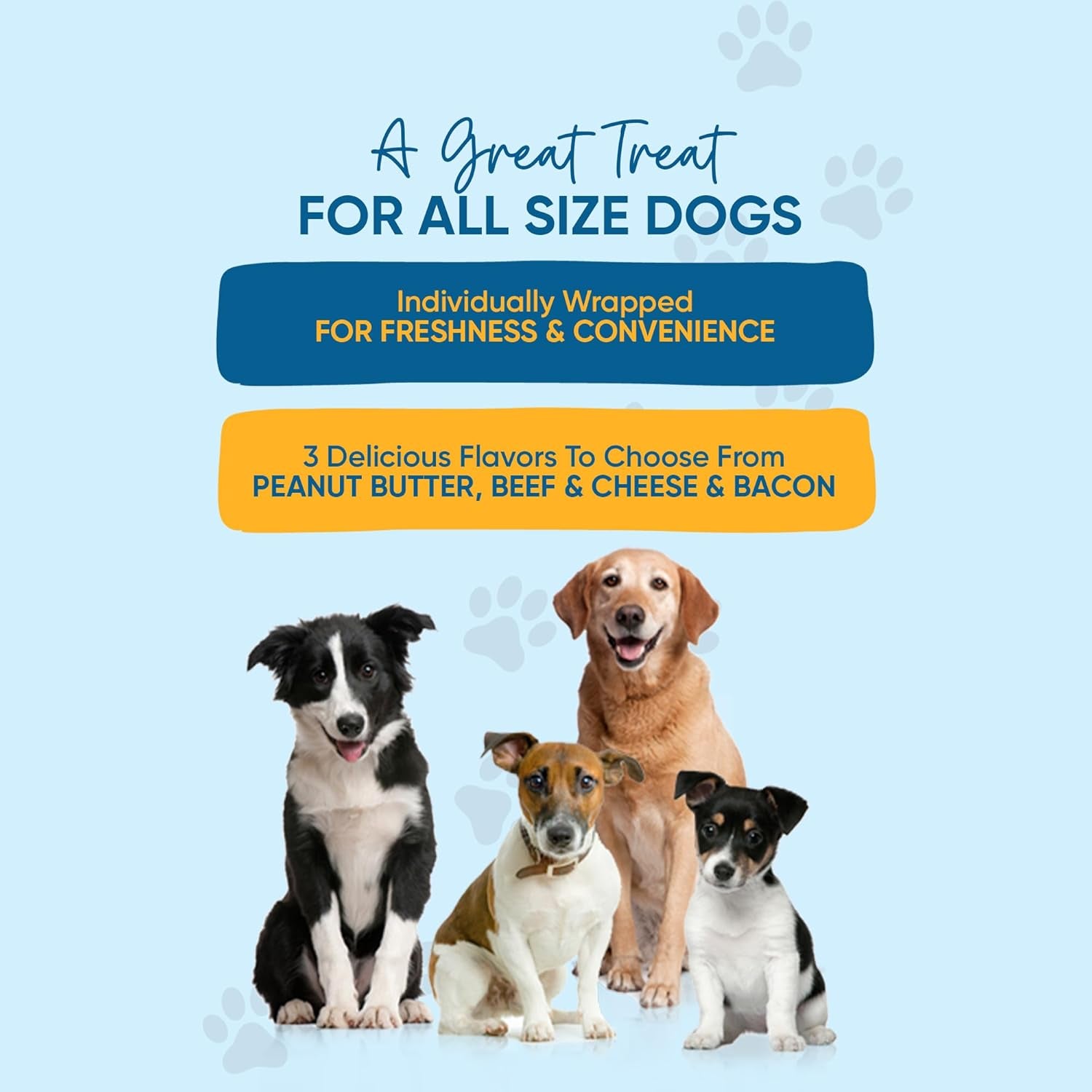 Filled Cow Hooves for Dogs – Delicious Cheese & Bacon Flavor Dog Treats (3 Count), Long-Lasting Natural Dog Chews, Stuffed Beef Hooves for All Breeds, Made from Premium Brazilian Cattle